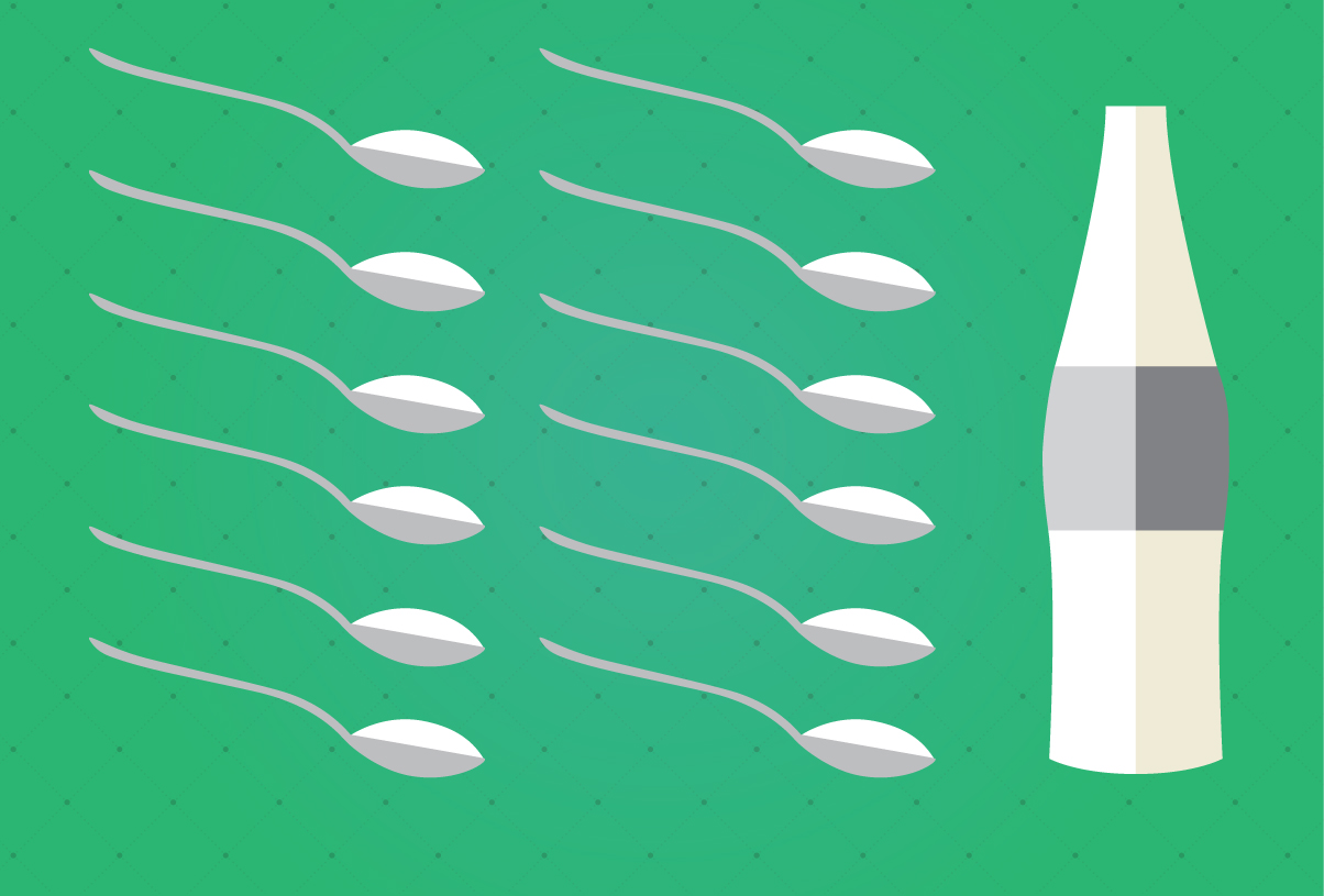 Un vaso: 12 cucharadas de azúcar