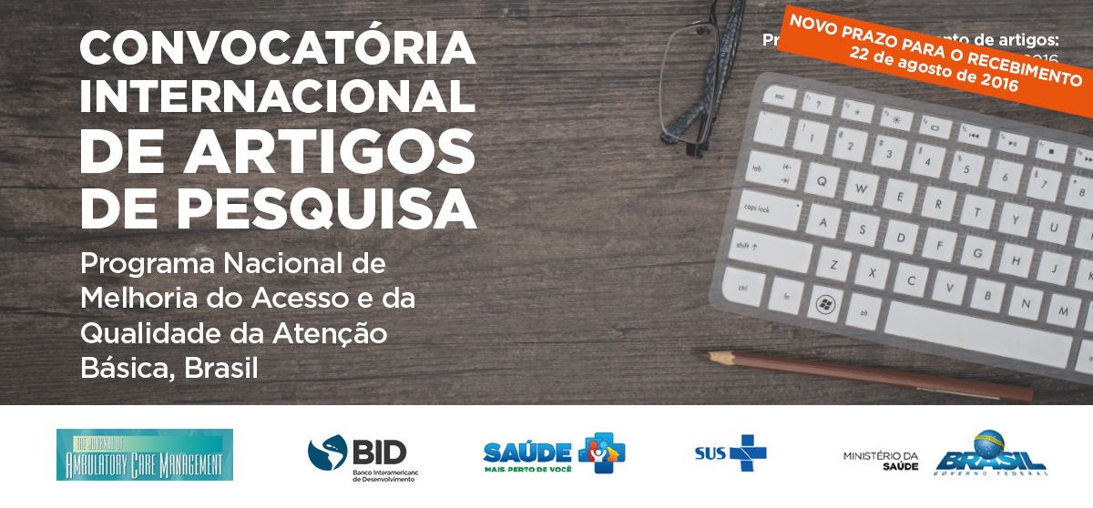 Convocatória internacional de artigos de pesquisa