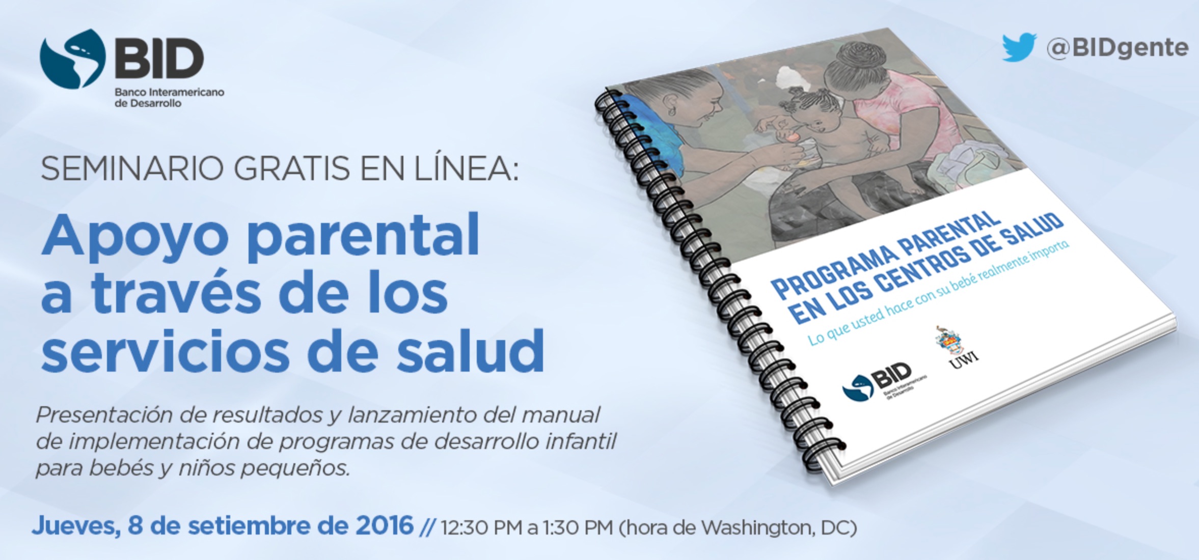 Seminario gratis en línea: Apoyo parental a través de los servicios de salud