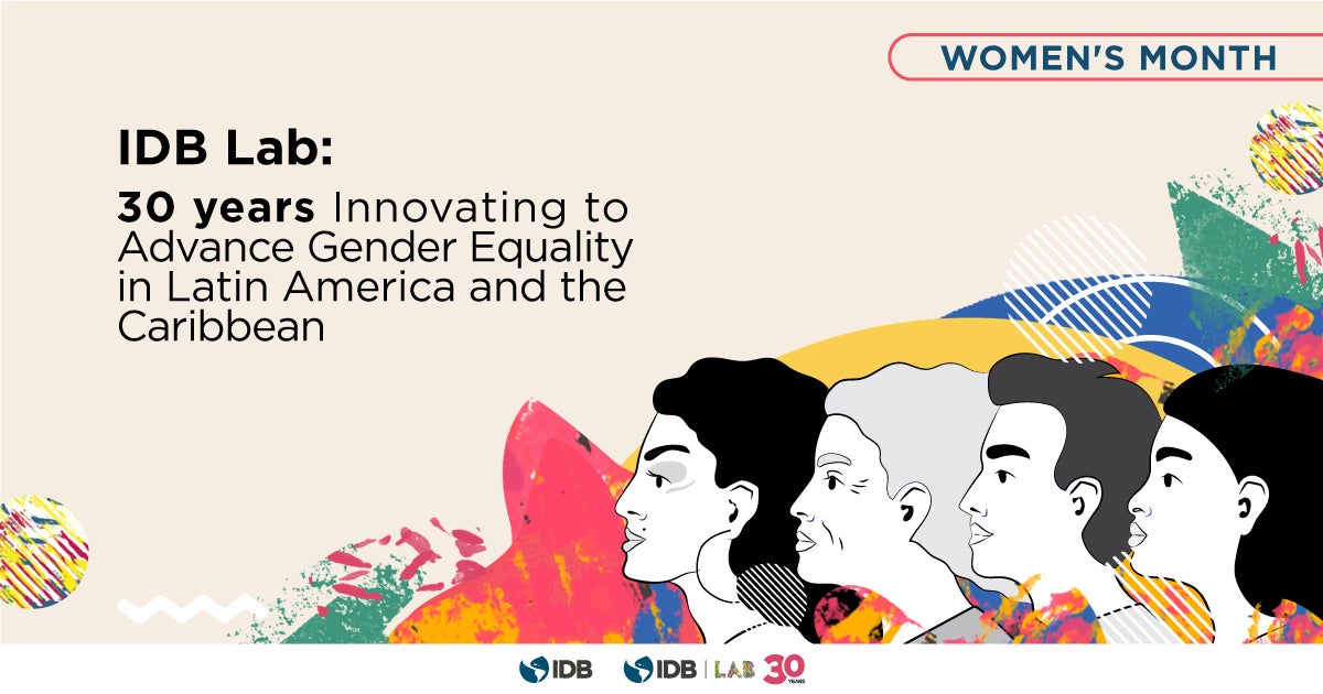 IDB Lab: 30 Years Innovating to Advance Gender Equality in Latin America and the Caribbean