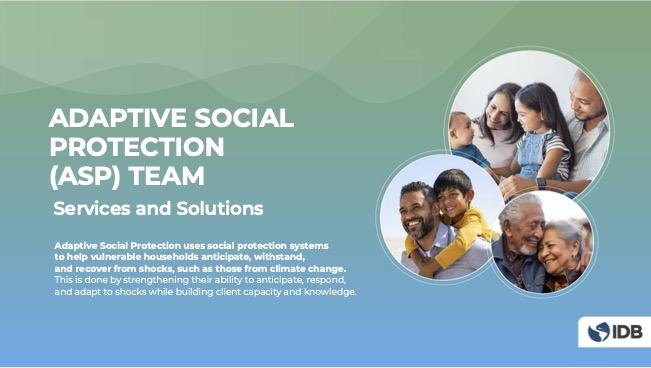 Services and solutions Adaptive Social Protection Team