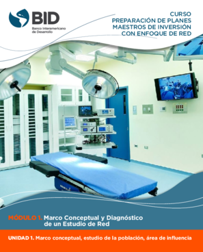 Curso Preparación de planes maestros de inversión con enfoque de red: Módulo 1: Marco conceptual y diagnóstico de un estudio de red: Unidad 1: Marco conceptual, estudio de la población, área de influencia