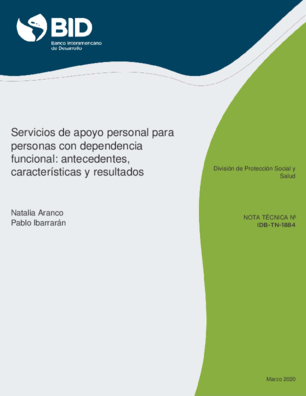 Servicios de apoyo personal para personas con dependencia funcional: Antecedentes, características y resultados