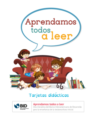 Aprendamos todos a leer: Tarjetas didácticas