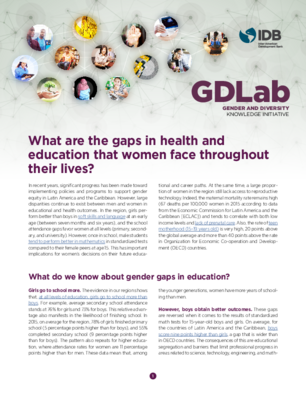 What are The Gaps in Health and Education That Women Face throughout Their Lives?