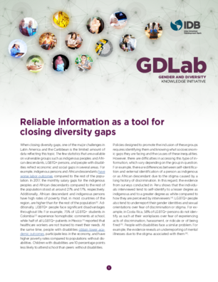 Reliable Information as A Tool for Closing Diversity Gaps