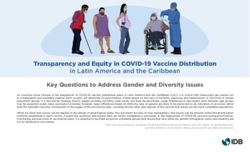 Transparency and Equity in COVID-19 Vaccine Distribution in Latin America and the Caribbean: Key Questions to Address Gender and Diversity Issues
