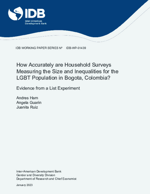 How Accurately are Household Surveys Measuring the Size and Inequalities for the LGBT Population in Bogota, Colombia? Evidence from a List Experiment