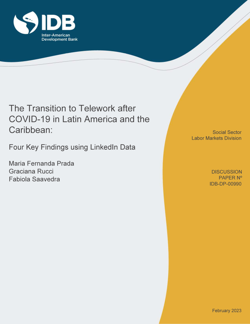 The Transition to Telework in Latin America and the Caribbean: Key Findings using LinkedIn data