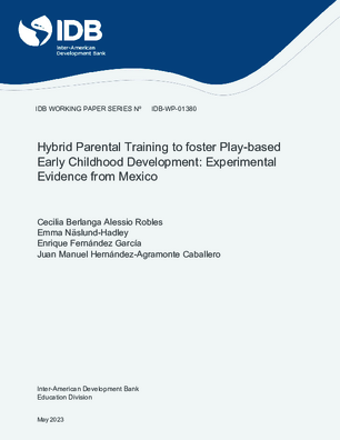 Hybrid parental training to foster play-based early childhood development: experimental evidence from Mexico