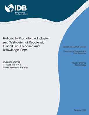 Policies to Promote the Inclusion and Well-being of People with Disabilities: Evidence and Knowledge Gaps