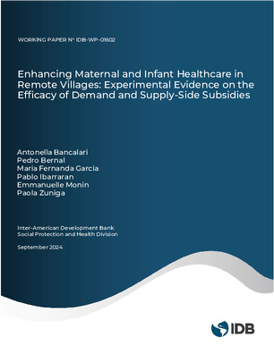 Enhancing Maternal and Infant Healthcare in Remote Villages: Experimental Evidence on the Efficacy of Demand and Supply-Side