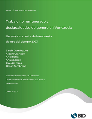 Trabajo no remunerado y desigualdades de género en Venezuela 