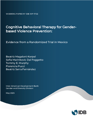 Cognitive Behavioural Therapy for Gender-based Violence Prevention: Evidence from a Randomized Trial in Mexico