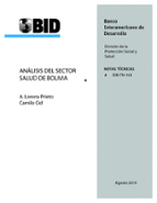 Analisis del sector salud de Bolivia