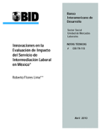 Innovaciones en la Evaluación de Impacto del Servicio de Intermediación Laboral en México