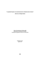 La igualdad de género en la modernización de la Administración de Justicia