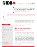 An Alternative Pathway into Teaching: Placing Top University Graduates in Vulnerable Schools in Chile