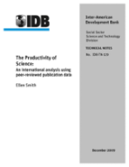 The Productivity of Science: An International Analysis Using Peer-Reviewed Publication Data