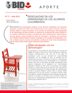 Aporte: No. 17: Julio 2012: Desigualdad en los aprendizajes de los alumnos Colombianos