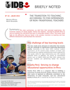 Briefly Noted: No. 18: July 2012: The Transition to Teaching According to the Experiences of Non-Traditional Teachers