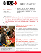 Briefly Noted: No. 19: July 2012: How Can We Bring the Best Talent to the Classroom? Preliminary Results of Elige Educar