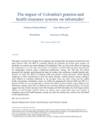 The Impact of Colombia's Pension and Health Insurance Systems on Informality
