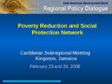 Poverty Reduction and Social Protection Network