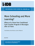 More Schooling and More Learning?: Effects of a Three-Year Conditional Cash Transfer Program in Nicaragua after 10 Years