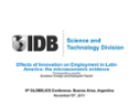 Effects of Innovation on Employment in Latin America: The Microeconometric Evidence