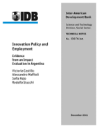 Innovation Policy and Employment: Evidence from an Impact Evaluation in Argentina