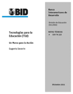 Tecnologías para la Educación (TEd) - Un Marco para la Acción