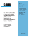 Una visión crítica sobre el financiamiento y la asignación de recursos públicos para la capacitación de trabajadores en América Latina y El Caribe