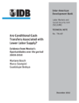 Are Conditional Cash Transfers Associated with Lower Labor Supply?: Evidence from Mexico's Oportunidades Over the Period 2000-2010