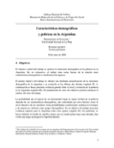 Características demográficas y pobreza en la Argentina
