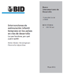 Intervenciones de estimulación infantil temprana en los países en vías de desarrollo: Lo que funciona, por qué y para quién