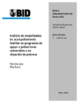 Análisis de modalidades de acompañamiento familiar en programas de apoyo a poblaciones vulnerables o en situación de pobreza