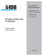 Returns to Education in Suriname