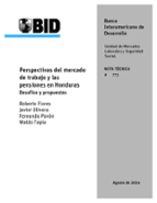 Perspectivas del mercado de trabajo y las pensiones en Honduras: Desafíos y propuestas