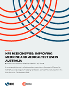 Breve 9: NPS Medicinewise: Improving Medicine and Medical Test Use in Australia
