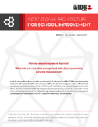 Institutional Architecture for School Improvement