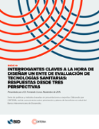 Breve 10: Interrogantes claves a la hora de diseñar un ente de evaluación de tecnologías sanitarias: Respuestas desde tres perspectivas