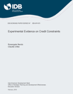 Experimental Evidence on Credit Constraints
