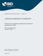 ¿Demanda insuficiente o insatisfecha?: El caso de un programa municipal de provisión de guarderías en Chile