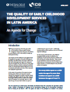 La calidad de los servicios de desarrollo infantil en América Latina: Una agenda para el cambio