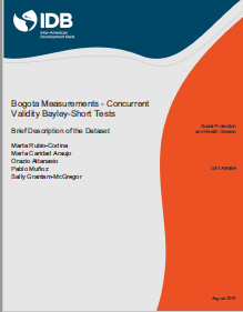 Bogota Measurements - Concurrent Validity Bayley-Short Tests