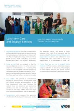 Panorama of Aging and Long-term Care: Long-term Care and Support Services