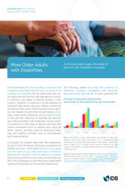Panorama de envejecimiento y atención a la dependencia: Más adultos mayores con discapacidad