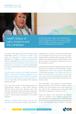 Panorama de envejecimiento y atención a la dependencia: Estado de salud de América Latina y el Caribe